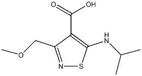 5-(isopropylamino)-3-(methoxymethyl)isothiazole-4-carboxylic acid Struktur