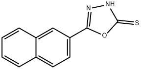 5-(naphthalen-2-yl)-1,3,4-oxadiazole-2-thiol Struktur