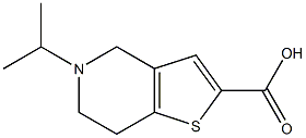 5-(propan-2-yl)-4H,5H,6H,7H-thieno[3,2-c]pyridine-2-carboxylic acid Struktur