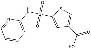 5-(pyrimidin-2-ylsulfamoyl)thiophene-3-carboxylic acid Struktur