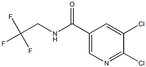 5,6-dichloro-N-(2,2,2-trifluoroethyl)nicotinamide Struktur