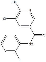 5,6-dichloro-N-(2-iodophenyl)pyridine-3-carboxamide Struktur