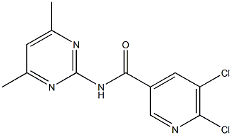 5,6-dichloro-N-(4,6-dimethylpyrimidin-2-yl)pyridine-3-carboxamide Struktur