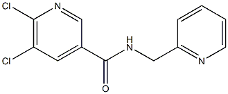 5,6-dichloro-N-(pyridin-2-ylmethyl)pyridine-3-carboxamide Struktur