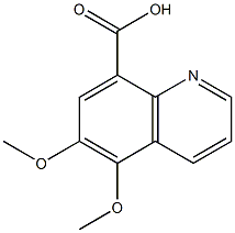 5,6-dimethoxyquinoline-8-carboxylic acid Struktur