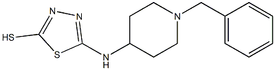 5-[(1-benzylpiperidin-4-yl)amino]-1,3,4-thiadiazole-2-thiol Struktur