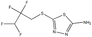 5-[(2,2,3,3-tetrafluoropropyl)sulfanyl]-1,3,4-thiadiazol-2-amine Struktur