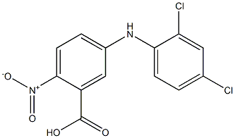 5-[(2,4-dichlorophenyl)amino]-2-nitrobenzoic acid Struktur