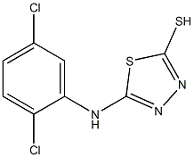 5-[(2,5-dichlorophenyl)amino]-1,3,4-thiadiazole-2-thiol Struktur