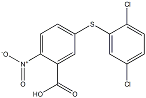 5-[(2,5-dichlorophenyl)sulfanyl]-2-nitrobenzoic acid Struktur