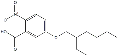 5-[(2-ethylhexyl)oxy]-2-nitrobenzoic acid Struktur