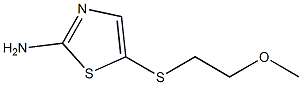 5-[(2-methoxyethyl)thio]-1,3-thiazol-2-amine Struktur