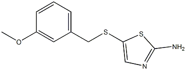 5-[(3-methoxybenzyl)thio]-1,3-thiazol-2-amine Struktur