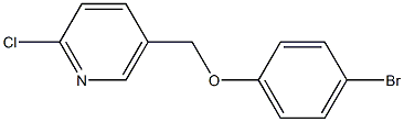 5-[(4-bromophenoxy)methyl]-2-chloropyridine Struktur