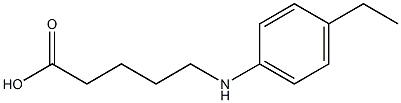 5-[(4-ethylphenyl)amino]pentanoic acid Struktur