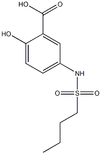 5-[(butylsulfonyl)amino]-2-hydroxybenzoic acid Struktur