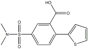 5-[(dimethylamino)sulfonyl]-2-thien-2-ylbenzoic acid Struktur