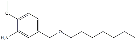 5-[(heptyloxy)methyl]-2-methoxyaniline Struktur