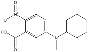 5-[cyclohexyl(methyl)amino]-2-nitrobenzoic acid Struktur