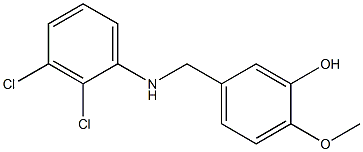 5-{[(2,3-dichlorophenyl)amino]methyl}-2-methoxyphenol Struktur