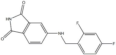 5-{[(2,4-difluorophenyl)methyl]amino}-2,3-dihydro-1H-isoindole-1,3-dione Struktur