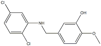 5-{[(2,5-dichlorophenyl)amino]methyl}-2-methoxyphenol Struktur