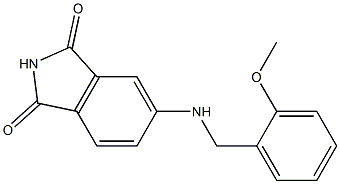 5-{[(2-methoxyphenyl)methyl]amino}-2,3-dihydro-1H-isoindole-1,3-dione Struktur