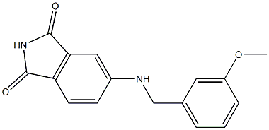 5-{[(3-methoxyphenyl)methyl]amino}-2,3-dihydro-1H-isoindole-1,3-dione Struktur