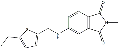 5-{[(5-ethylthiophen-2-yl)methyl]amino}-2-methyl-2,3-dihydro-1H-isoindole-1,3-dione Struktur