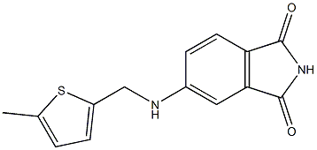 5-{[(5-methylthiophen-2-yl)methyl]amino}-2,3-dihydro-1H-isoindole-1,3-dione Struktur