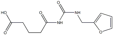 5-{[(furan-2-ylmethyl)carbamoyl]amino}-5-oxopentanoic acid Struktur