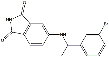 5-{[1-(3-bromophenyl)ethyl]amino}-2,3-dihydro-1H-isoindole-1,3-dione Struktur