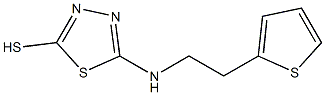 5-{[2-(thiophen-2-yl)ethyl]amino}-1,3,4-thiadiazole-2-thiol Struktur