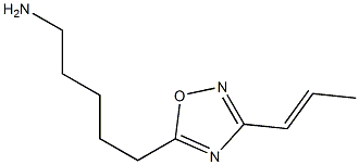 5-{3-[(1E)-prop-1-enyl]-1,2,4-oxadiazol-5-yl}pentan-1-amine Struktur