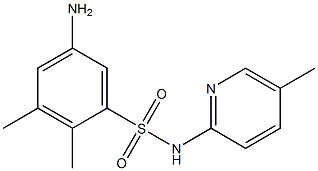 5-amino-2,3-dimethyl-N-(5-methylpyridin-2-yl)benzene-1-sulfonamide Struktur