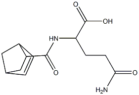 5-amino-2-[(bicyclo[2.2.1]hept-5-en-2-ylcarbonyl)amino]-5-oxopentanoic acid Struktur