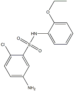 5-amino-2-chloro-N-(2-ethoxyphenyl)benzene-1-sulfonamide Struktur