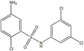 5-amino-2-chloro-N-(3,5-dichlorophenyl)benzene-1-sulfonamide Struktur