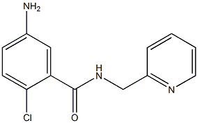 5-amino-2-chloro-N-(pyridin-2-ylmethyl)benzamide Struktur