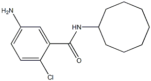 5-amino-2-chloro-N-cyclooctylbenzamide Struktur