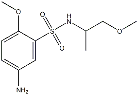 5-amino-2-methoxy-N-(1-methoxypropan-2-yl)benzene-1-sulfonamide Struktur