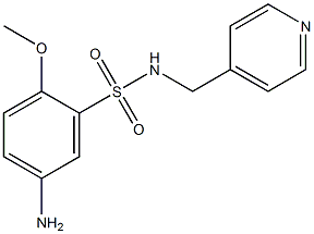 5-amino-2-methoxy-N-(pyridin-4-ylmethyl)benzene-1-sulfonamide Struktur