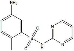 5-amino-2-methyl-N-(pyrimidin-2-yl)benzene-1-sulfonamide Struktur