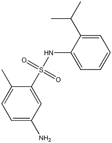 5-amino-2-methyl-N-[2-(propan-2-yl)phenyl]benzene-1-sulfonamide Struktur