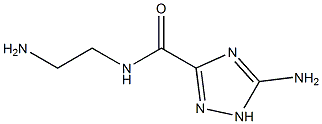 5-amino-N-(2-aminoethyl)-1H-1,2,4-triazole-3-carboxamide Struktur