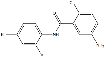 5-amino-N-(4-bromo-2-fluorophenyl)-2-chlorobenzamide Struktur