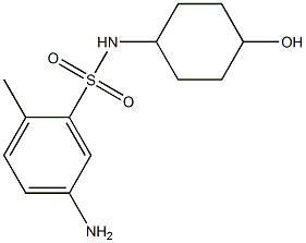 5-amino-N-(4-hydroxycyclohexyl)-2-methylbenzene-1-sulfonamide Struktur