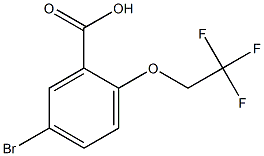 5-bromo-2-(2,2,2-trifluoroethoxy)benzoic acid Struktur