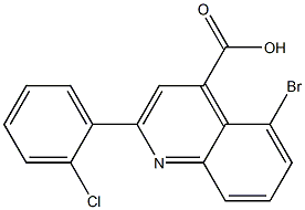 5-bromo-2-(2-chlorophenyl)quinoline-4-carboxylic acid Struktur