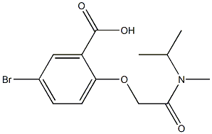 5-bromo-2-{[methyl(propan-2-yl)carbamoyl]methoxy}benzoic acid Struktur